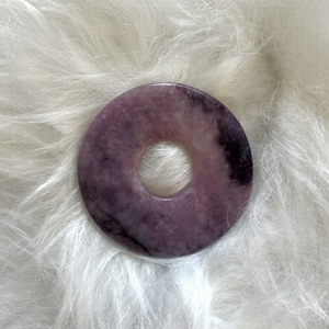 Vintage jade carved disk.